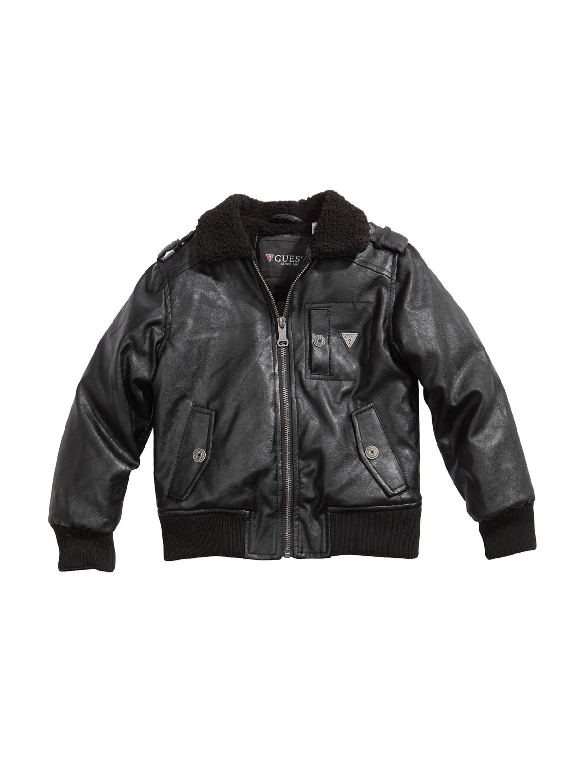 GUESS Boy Buddy Faux-Leather Jacket (4-16) | eBay