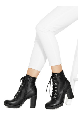 guess combat heel boots