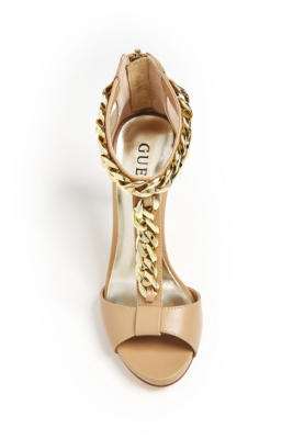 GUESS Raquel Chain T-Strap Sandals | eBay