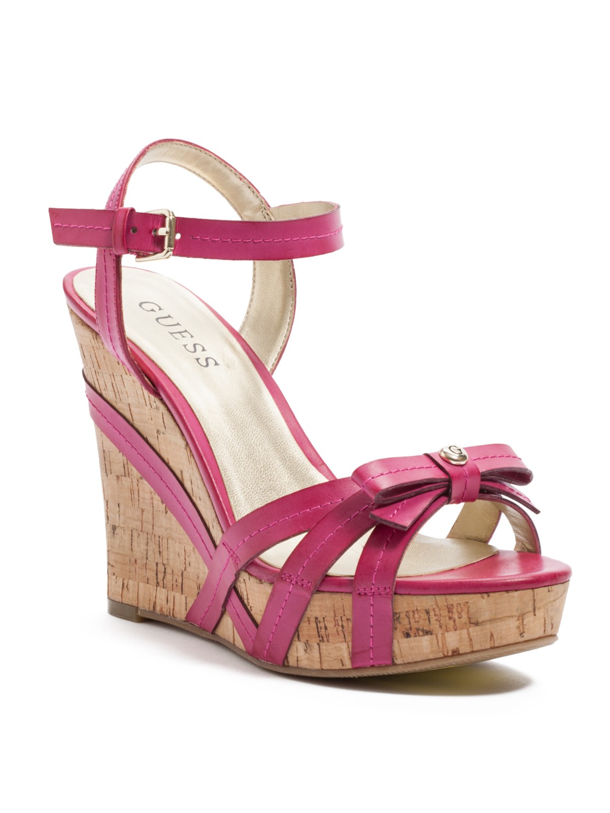 GUESS Topsy Open-Toe Wedge Sandals | eBay
