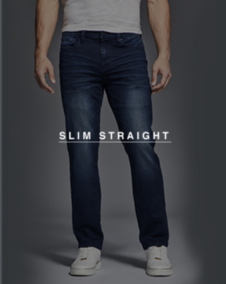 guess men's slim straight jeans