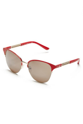 Round Half-Frame Sunglasses GbyGuess.com