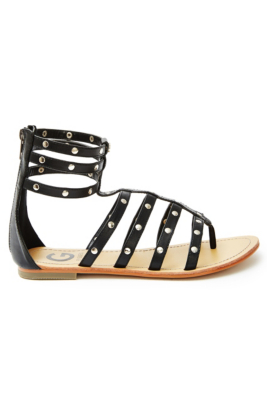 guess black gladiator sandals