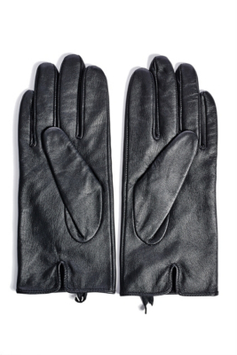 Leather Fringe Gloves