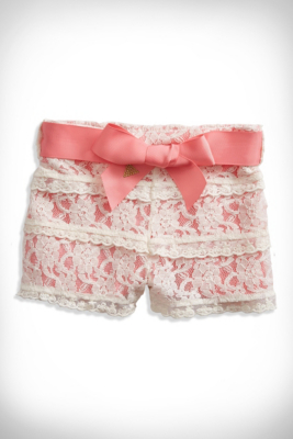 Baby Girl Lace Shorts (1224M)