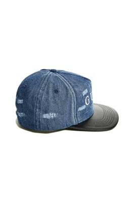 Flat Brim Denim Baseball Hat | GUESS.com