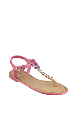 Adona Jelly T-Strap Sandals | GUESS.com