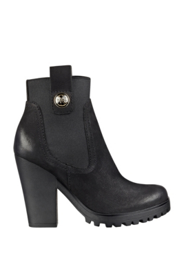 platform suede lug sole booties