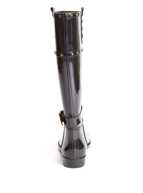 Casidy Buckle Rain Boots | GUESS.com