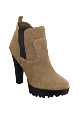 lug sole booties tan