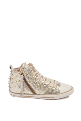 Show off your favorite denim in style: these high-shine high-tops make ...