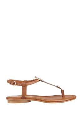 Garra Lucite Flat Sandals | GUESS.com