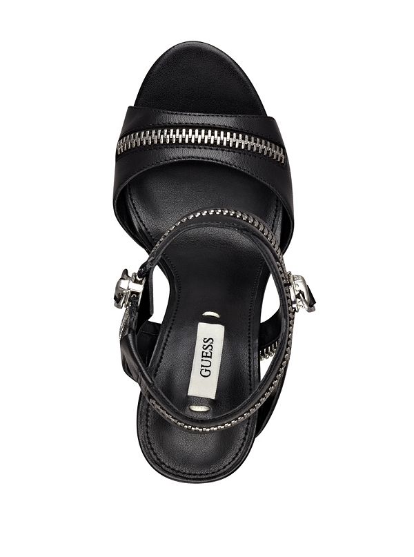 Kainda Zippered Heels | GUESS.com