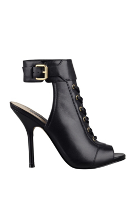 guess black lace heels
