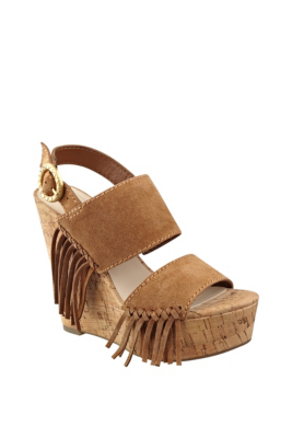 guess tan wedges
