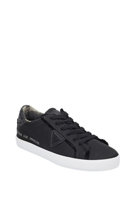 frayed denim sneakers