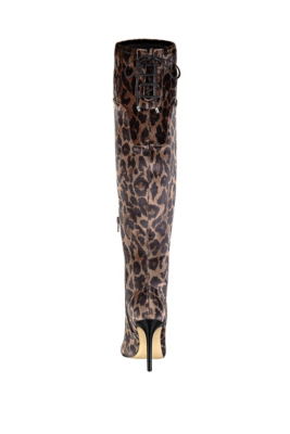 Valerine OvertheKnee LeopardPrint Boots