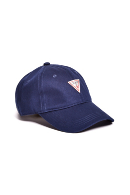 Dark Denim Logo Baseball Hat | GUESS.com