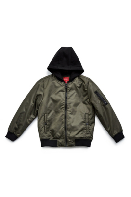 guess hooded bomber jacket