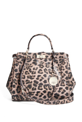 Georgie Leopard-Print Satchel | GUESS.com