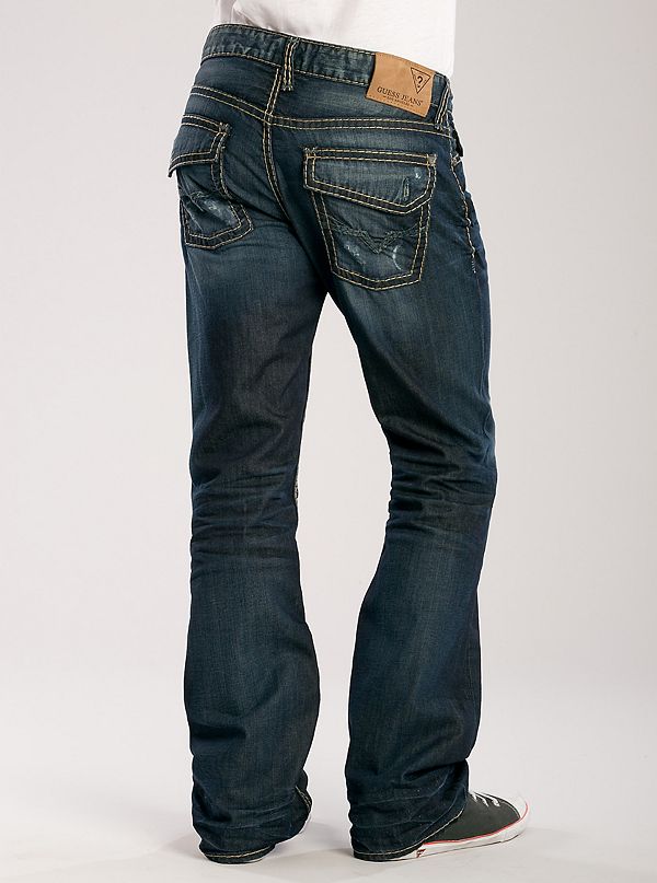 Falcon Bootcut Jeans - Thread Wash | GUESS.com
