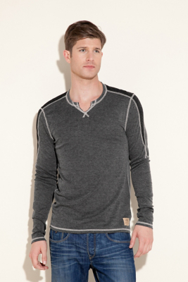 Fulton LongSleeve Ribbed Slit Shirt