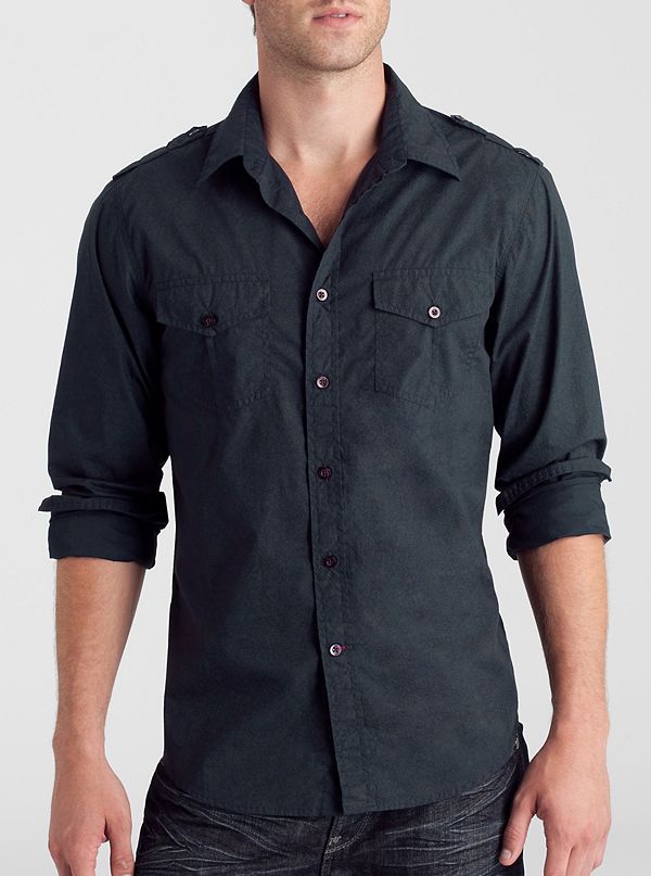 Graphite Shirt | GUESS.com
