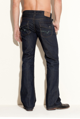 Falcon Jeans with Flaps - Battleship Wash - 32 Inseam | GUESS.com