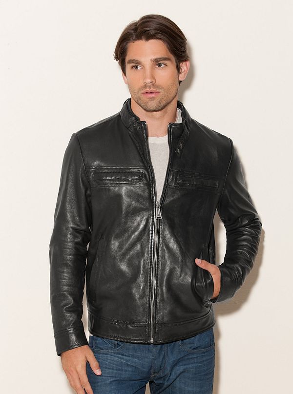 Genuine Leather Jacket | GUESS.com