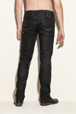 Lincoln Seasonal Jeans - Black Coated Wash - 32 Inseam | GUESS.com