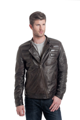 Jensen Leather Jacket | GUESS.com