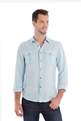 Walker Linen Shirt | GUESS.com