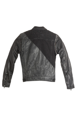 black denim jacket with studs