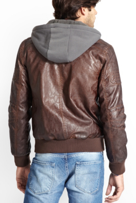 Hooded Pieced Bomber Jacket