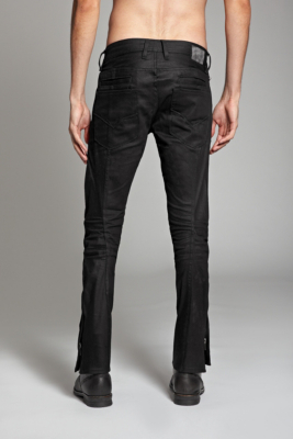 black moto jeans