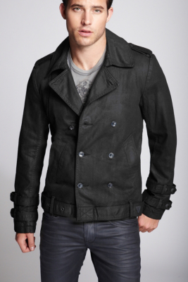 guess trench coat mens