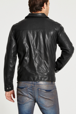 Dillon Faux-Leather Jacket | GUESS.ca