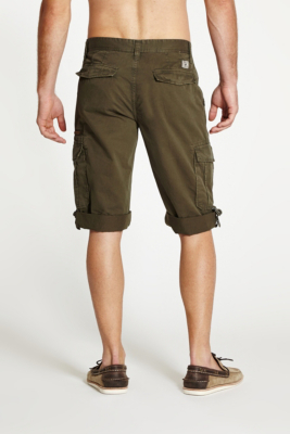 Iconic Twill Three-Quarter Length Welt Shorts | GUESS.com