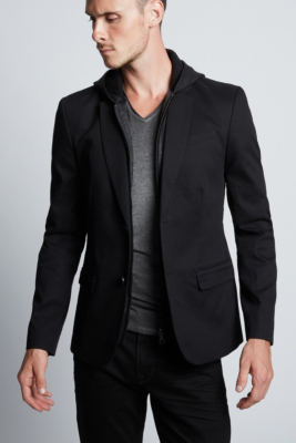 Gavin Twill Hooded Blazer | GUESS.com