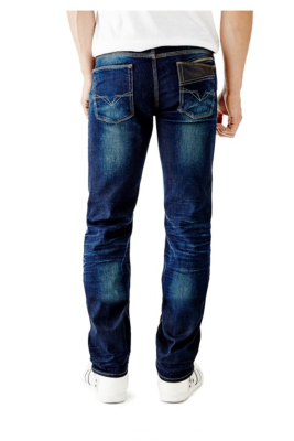 Lincoln Original Straight Jeans in Blue Beneath Wash | GUESS.ca