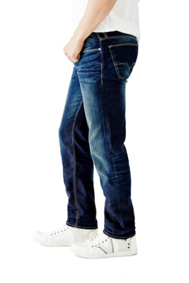 Lincoln Original Straight Jeans in Blue Beneath Wash | GUESS.com