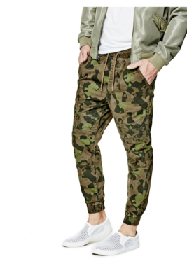 Geo Camo Moto Jogger Pants | GUESS.com