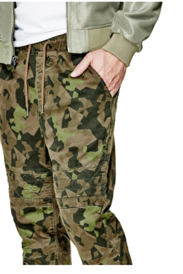 george men's canvas moto jogger pants