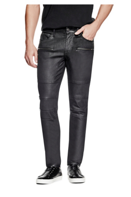 Slim Taper Moto Jeans | GUESS.com