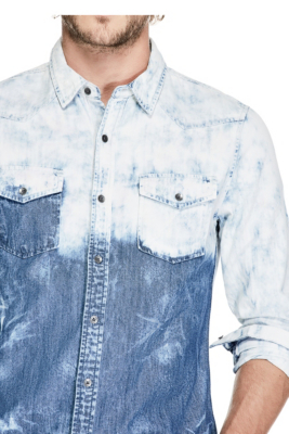 Western Slim Denim Shirt