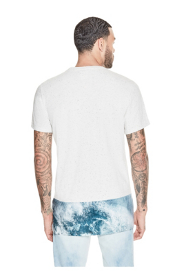 Trent Graphic Waves Tee | GUESS.com