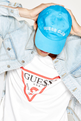 guess logo denim jacket