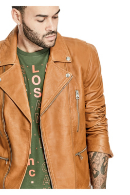 Volt Leather Biker Jacket