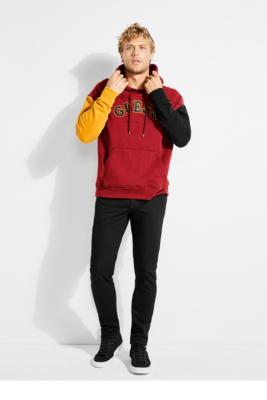 guess roy colorblock hoodie