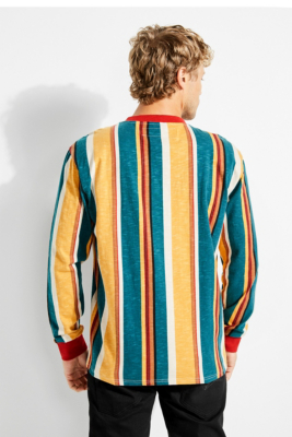 Guess Originals Oversized Sayer Striped Long Sleeve Tee